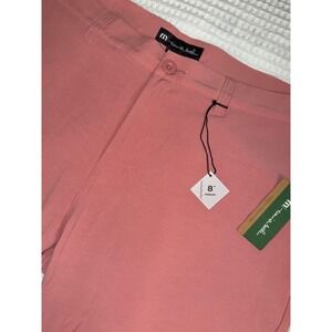 TravisMathew Bermuda Shorts Mens 38 Pink 8" Inseam Eco Collection 1MY308 NEW